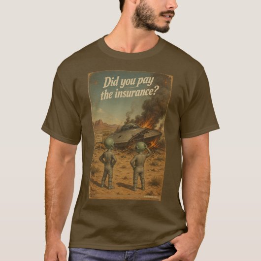 UFO Roswell 40-50s T-shirt (Voorkant)