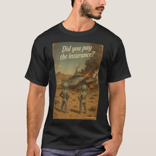 UFO Roswell 40-50s T-shirt (Voorkant)
