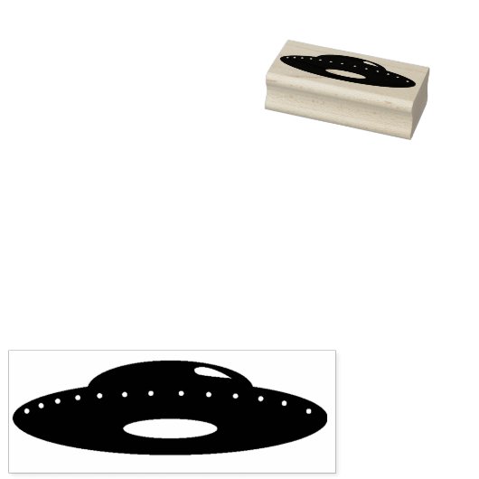 UFO RUBBERSTEMPEL (Gestempeld)