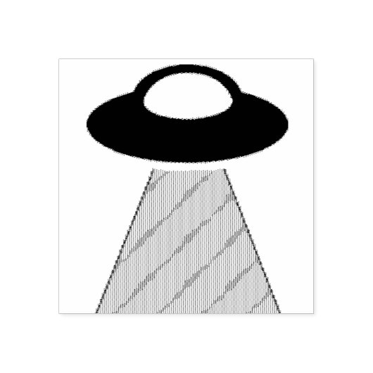 UFO RUBBERSTEMPEL (Afrduk)