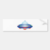 UFO-ruimteschip Bumpersticker (Voorkant)