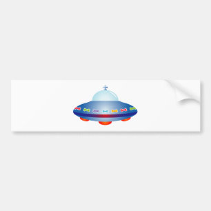 UFO-ruimteschip Bumpersticker