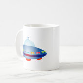 UFO Ruimteschip Koffiemok (Voorkant links)