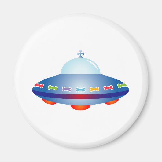 UFO Ruimteschip Magneet (Voorkant)