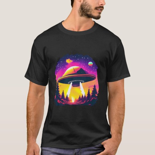 UFO-ruimteschip T-shirt (Voorkant)