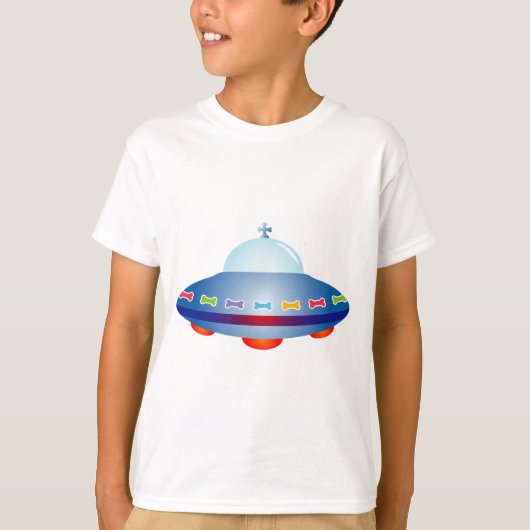UFO-ruimteschip T-shirt (Voorkant)