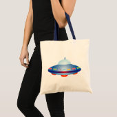 UFO-ruimteschip Tote Bag (Voorkant (product))