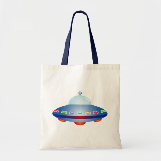 UFO-ruimteschip Tote Bag (Voorkant)