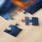 UFO-ruimtevaartuig voor de ontvoering van Alien-ve Legpuzzel (Zijkant)