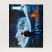 UFO-ruimtevaartuig voor de ontvoering van Alien-ve Legpuzzel (Verticaal)