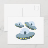 UFO-ruimtevaartuigen Briefkaart (Voorkant / Achterkant)