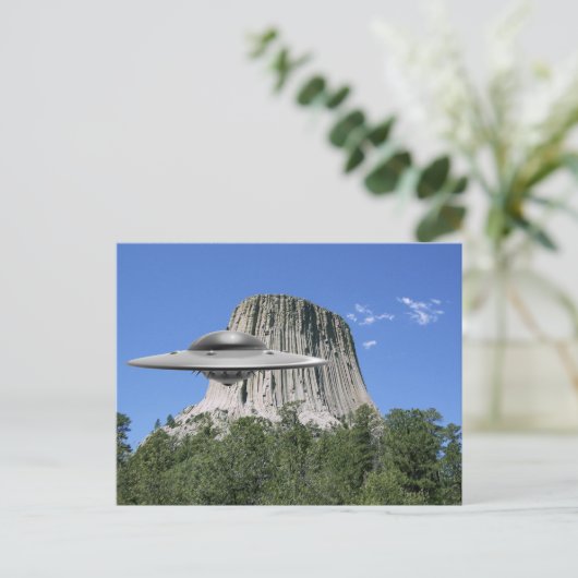 UFO Salamander in Devils Tower Briefkaart (Staand voorkant)