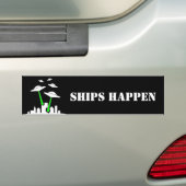 UFO-schepen Bumpersticker (Op auto)