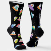 UFO-SCHEPEN PATROON SOKKEN (Gebogen)