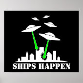 UFO-schepen Poster (Voorkant)