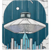 UFO-schoengordijn Douchegordijn (Voorkant)