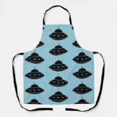 UFO Sci Fi Vliegende Schotel Schort (Voorkant)