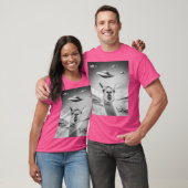 Ufo Selfie Llama T-shirt (Unisex)