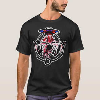 Ufo Skeleton Boy Abduction T-shirt