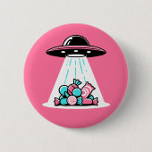 UFO-Snoep Ronde Button 5,7 Cm (Voorkant)