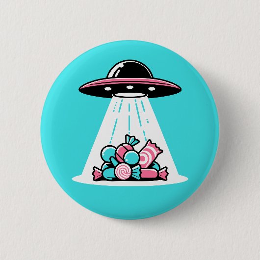 UFO-Snoep Ronde Button 5,7 Cm (Voorkant)