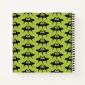 UFO Space Alien Sci Fi Flying Saucer Notitieboek (Achterkant)