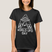 UFO Space Alien UFO Alien Ontvoering Wereld UFO Da T-shirt (Voorkant)