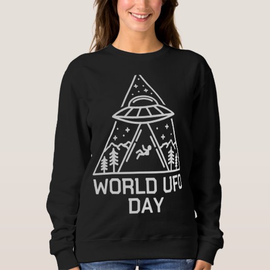 UFO Space Alien UFO Alien Ontvoering Wereld UFO Da Trui (Voorkant)