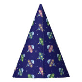 UFO Space verjaardagsfeestje Feesthoedjes (Achterkant)