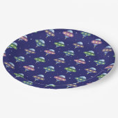 UFO Space verjaardagsfeestje Papieren Bordje (Gekanteld)