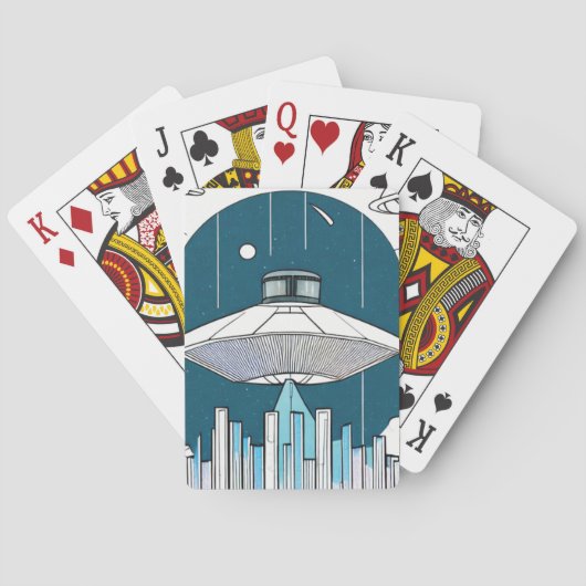 UFO-spelkaarten Pokerkaarten (Achterkant)