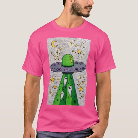 UFO-spoken T-shirt (Voorkant)