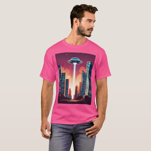 UFO-stad T-shirt (Voorkant volledig)