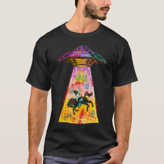 UFO steelt cowboy T-shirt