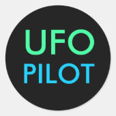 UFO-stickers Ronde Sticker (Voorkant)