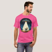 UFO straalt een Koe uit voor Alien Adventures for  T-shirt (Voorkant volledig)