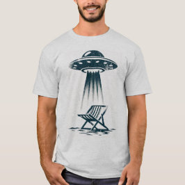 UFO-strandstoel - Grappige en leuke buitenaardse o T-shirt