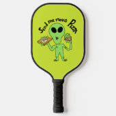 UFO- Stuur me pizza cartoon Pickleball Paddle (Voorkant)