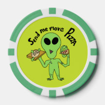 UFO- Stuur me pizza cartoon
