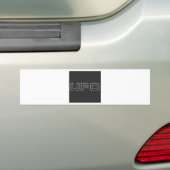 ufo-test bumpersticker (Op auto)