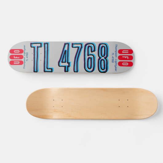 UFO TL4768 7 3/4-inch skateboard Deck (Horizontaal)
