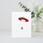 UFO Toilet Briefkaart (Staand voorkant)