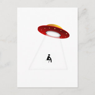 UFO Toilet Briefkaart
