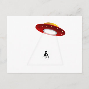 UFO Toilet Briefkaart