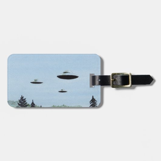 UFO Trio Bagagelabel (Voorkant horizontaal)