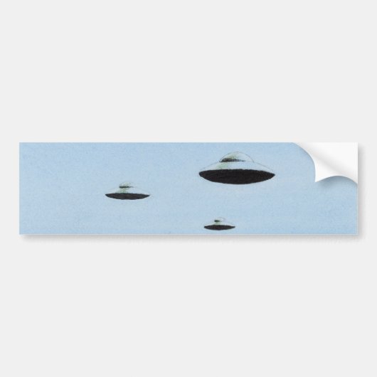 UFO Trio Bumpersticker (Voorkant)