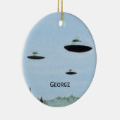 UFO Trio Keramisch Ornament (Rechts)