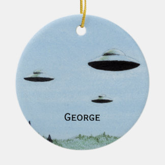 UFO Trio Keramisch Ornament
