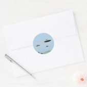 UFO Trio Ronde Sticker (Envelop)