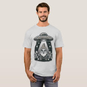 UFO Tuinkabouter - Grappige en Leuke Buitenaardse T-shirt (Voorkant volledig)